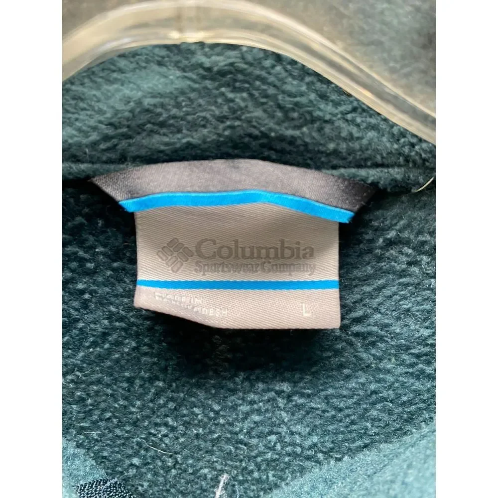 Columbia Teal Zip Up Jacket‎ Size Large